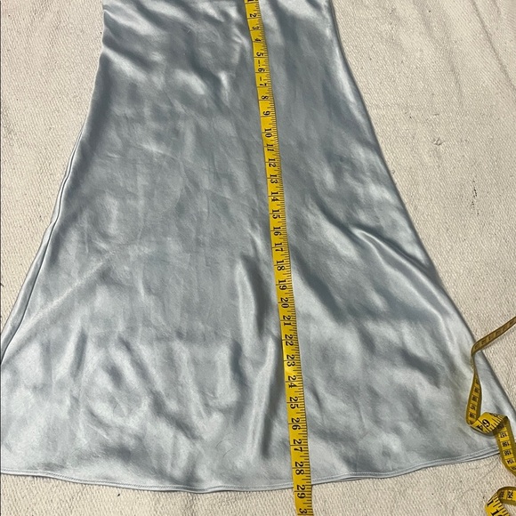 The Impeccable Pig Shimmering Light Blue Strapless Dress - Picture 4 of 5